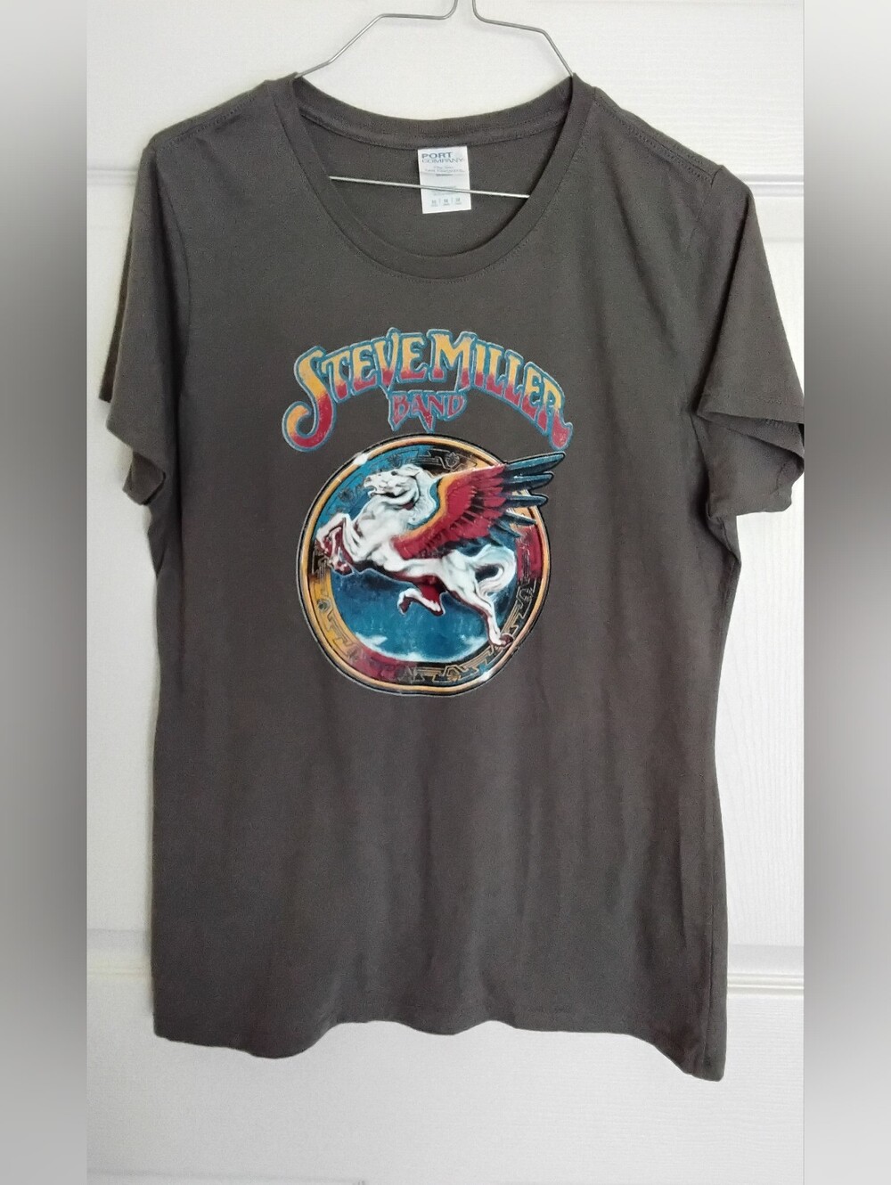 Steve Miller Band Graphic Tee in Charcoal By Port Com
